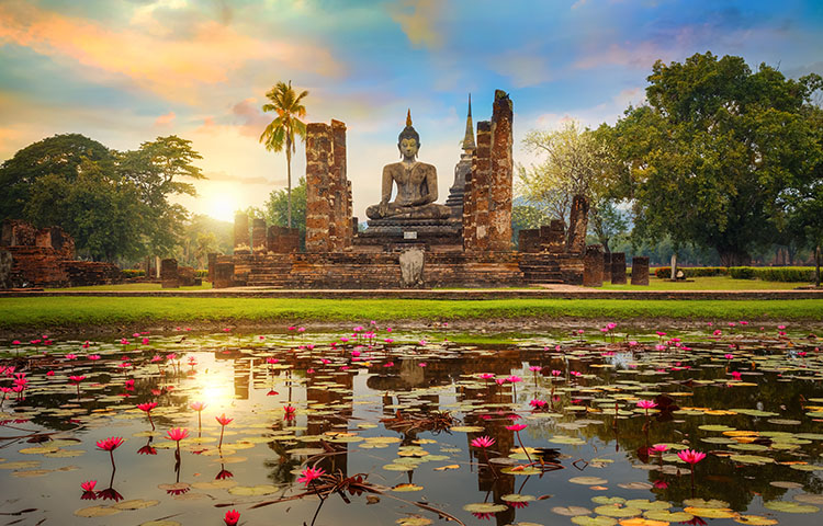 46-545-The Buhda Stature in Ayutthaya